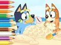 Mäng Coloring Book: Bluey On The Beach Internetis