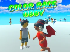 Mäng Color Race Obby Internetis