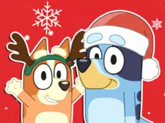Mäng Jigsaw Puzzle: Bluey Christmas Gift Internetis