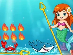 Mäng Princess vs Shark Internetis