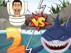 Mäng Hungry Shark Vs Skibidi 2 Internetis