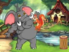 Mäng Squirrel Trapped To Giant Elephant Internetis