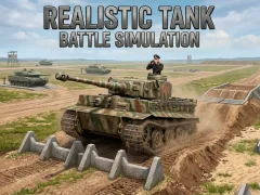 Mäng Realistic Tank Battle Simulation Internetis
