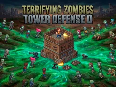 Mäng Terrifying Zombies Tower Defense II Internetis