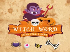 Mäng Witch Word Halloween Puzzel Game Internetis