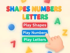 Mäng Shapes Numbers Letters Internetis
