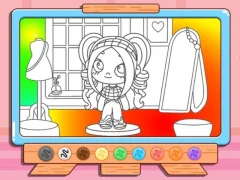 Mäng Coloring Book: Avatar Girl Dress Up Shopping Internetis