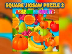 Mäng Square jigsaw Puzzle 2 - Assemble Fruits Internetis