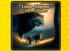 Mäng Lions Jigsaw Jigsaw Internetis
