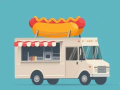 Mäng Food Trucks Jigsaw Internetis