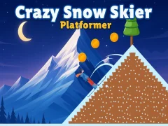 Mäng Crazy Snow Skier: Platformer Internetis