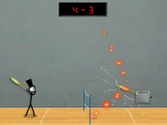 Mäng Stick Figure Badminton 3 Internetis