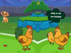 Mäng Feed Hungry Hen Family Internetis