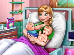 Mäng Ice Princess Twins Birth Internetis