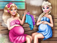 Mäng Cute Mommies Pregnant Sauna Internetis