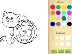 Mäng Halloween Coloring Book Internetis
