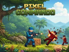 Mäng Pixel Commando Internetis