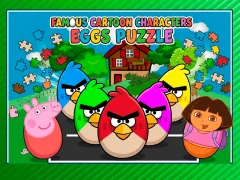 Mäng Famous Cartoon Characters Eggs Internetis