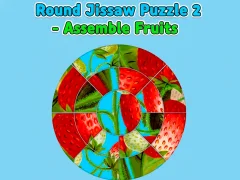 Mäng Round jigsaw Puzzle 2 - Assemble Fruits Internetis