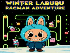 Mäng Winter Labubu Pacman Adventure Internetis
