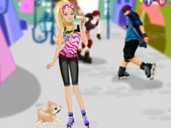 Mäng Barbie on roller skates Internetis