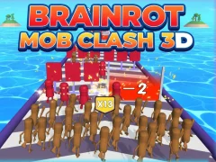 Mäng Brainrot Mob Clash 3D Internetis