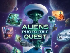 Mäng Aliens Photo Tile Quest Internetis