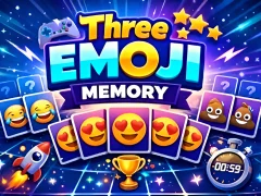 Mäng Three Emoji Memory Internetis