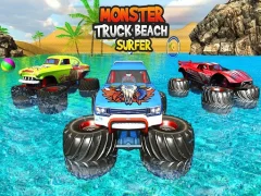 Mäng Monster Truck Beach Surfing Internetis