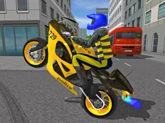 Mäng Police Motorbike Race Simulator Internetis
