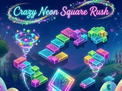 Mäng Crazy Neon Square Rush Internetis