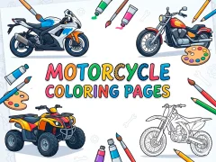 Mäng Motorcycle Coloring Pages Internetis