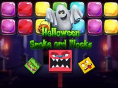 Mäng Halloween Snake and Blocks Internetis