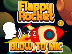 Mäng Flappy Rocket With Blowing Internetis