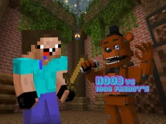 Mäng Noob vs 1000 Freddy's Internetis