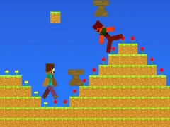 Mäng Noob vs Pro But Anvil Rain Minecraft Internetis