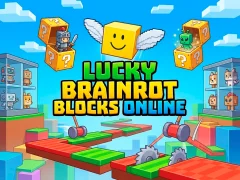 Mäng Lucky Brainrot Blocks Online Internetis