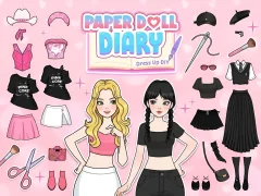 Mäng Paper Doll Diary: Dress Up DIY Internetis