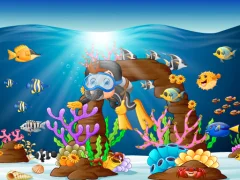 Mäng Water Dive 2D: Underwater Survival Internetis