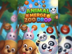 Mäng Animal Merge Zoo Drop Internetis