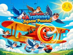 Mäng Cartoon Airplanes: Jigsaw Puzzles Internetis