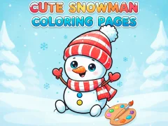 Mäng Cute Snowman Coloring Pages Internetis
