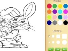 Mäng Easter Bunny Coloring Book for Kids Internetis