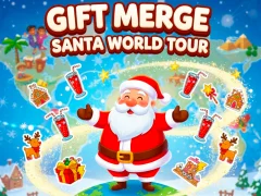Mäng Gift Merge Santa World Tour Internetis