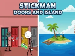 Mäng Stickman Doors and Island Internetis