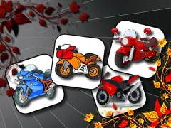Mäng Cartoon Motorbikes Memory Internetis