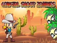 Mäng Cowgirl Shoot Zombies Internetis