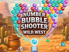Mäng Number Bubble Shooter Wild West Internetis