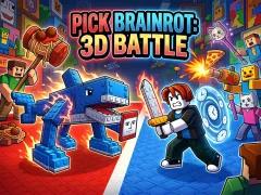 Mäng Pick Brainrot: 3D Battle Internetis