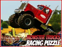Mäng Monster Trucks Racing Puzzle Internetis